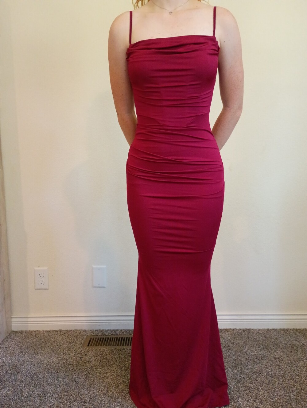 Fitted Spaghetti Strap Dress